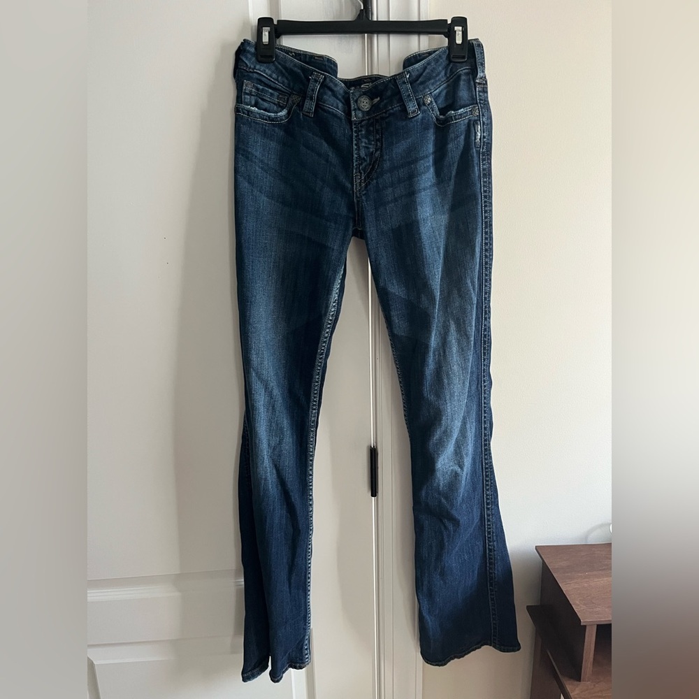 Silver Jeans Frances Dark Blue Denim
